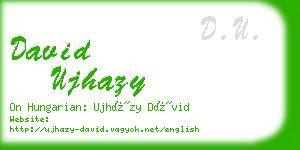 david ujhazy business card